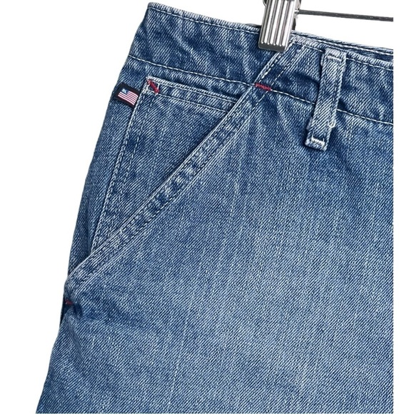 Vintage RL Polo High Waist 4” Denim Deck Shorts Size 14 - Medium Tinted - Picture 5 of 15
